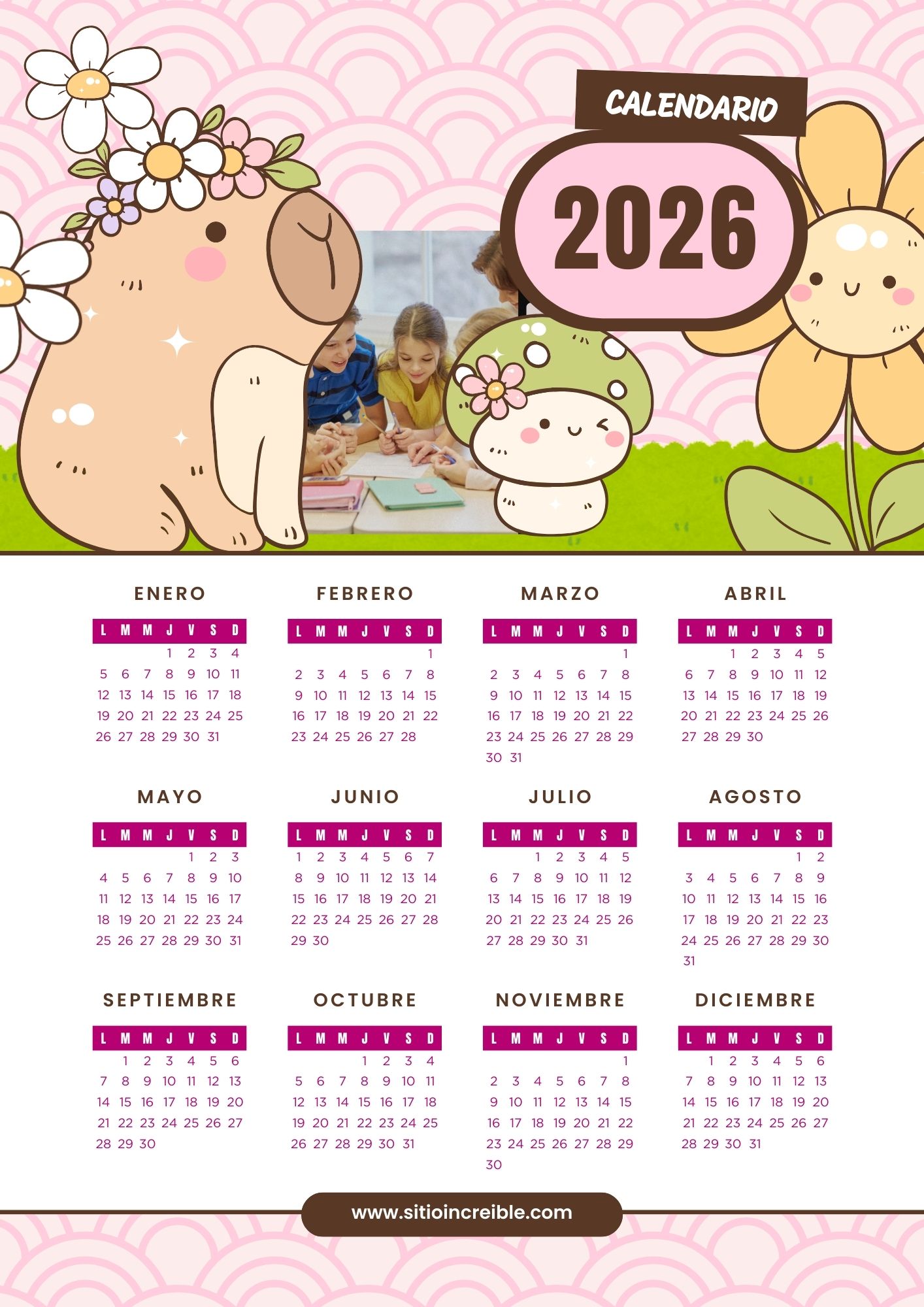 Calendario escolar personalizado - Imagen 3